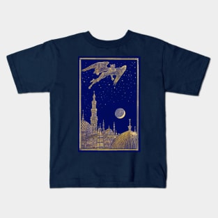 A demon flying at night Kids T-Shirt